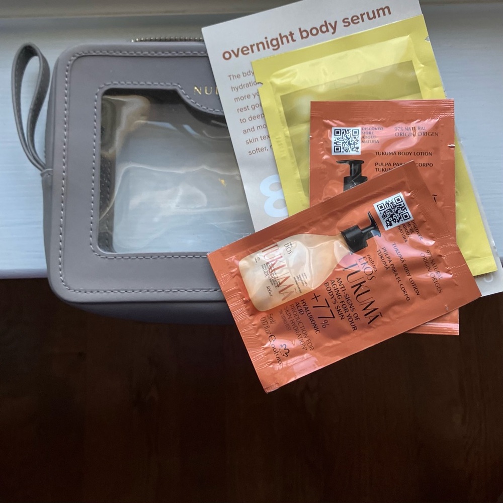 Nulastin Gray Beauty Case with 3 Body Care Trial